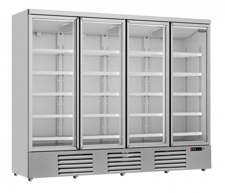 Getränkekühlschrank weiß mit 4 Glastüren JDE-2025R | 2025 Liter